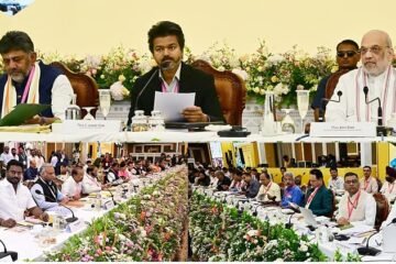 முதல்-மந்திரிகள் மாநாடு: காவிரி, நீட், முல்லைப் பெரியாறு குறித்து முதல்வர் விஜய் வலியுறுத்தல்