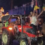 IMG 20260919 WA0002 மழையையும் பொருட்படுத்தாமல் விநாயகர் சிலை ஊர்வலம்: சிவகங்கை தெப்பக்குளத்தில் விசர்ஜனம்!