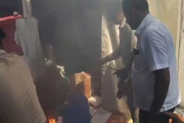 பிரிட்ஜ் வெடித்து தீ விபத்து: ஒரே குடும்பத்தைச் சேர்ந்த 4 பேர் பலி !!