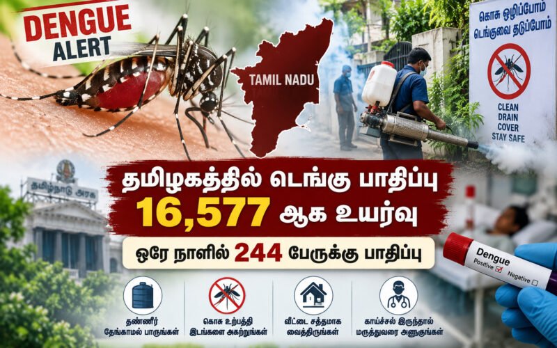 தமிழகத்தில் டெங்கு பாதிப்பு 16,577 ஆக உயர்வு: ஒரே நாளில் 244 பேருக்கு பாதிப்பு! 1 file 000000003ff482118e4e57439ca60435 தமிழகத்தில் டெங்கு பாதிப்பு 16,577 ஆக உயர்வு: ஒரே நாளில் 244 பேருக்கு பாதிப்பு!