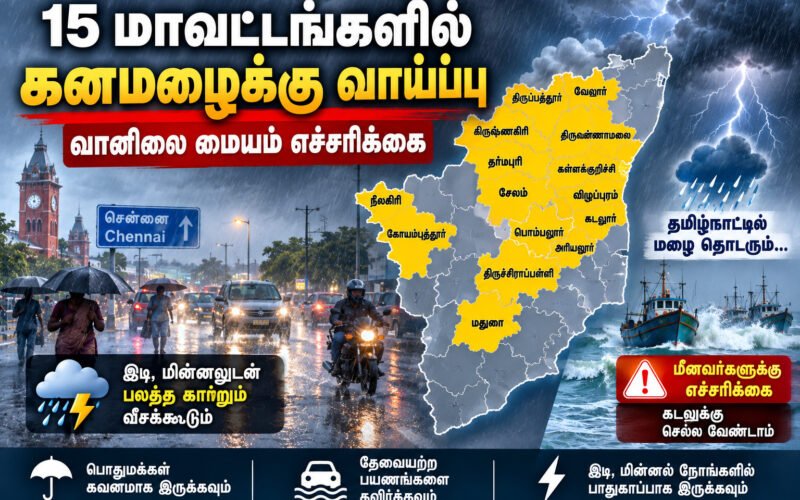 15 மாவட்டங்களில் கனமழைக்கு வாய்ப்பு: வானிலை மையம் எச்சரிக்கை! 1 file 00000000f4308211abd5d551eee523c7 15 மாவட்டங்களில் கனமழைக்கு வாய்ப்பு: வானிலை மையம் எச்சரிக்கை!