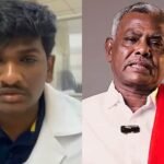 shanmugam மாணவர் பாரதிதாசனுக்கு மீதித் தொகையை தமிழக அரசு உடனே வழங்க வேண்டும்: பெ.சண்முகம் வலியுறுத்தல்!